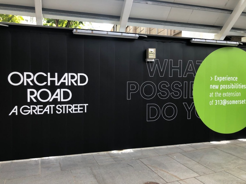 Orchard Road construction hoarding