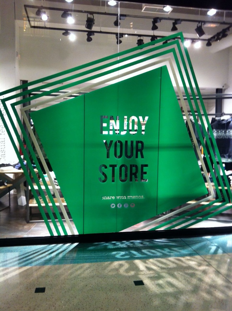 Enjoy your store retail window display