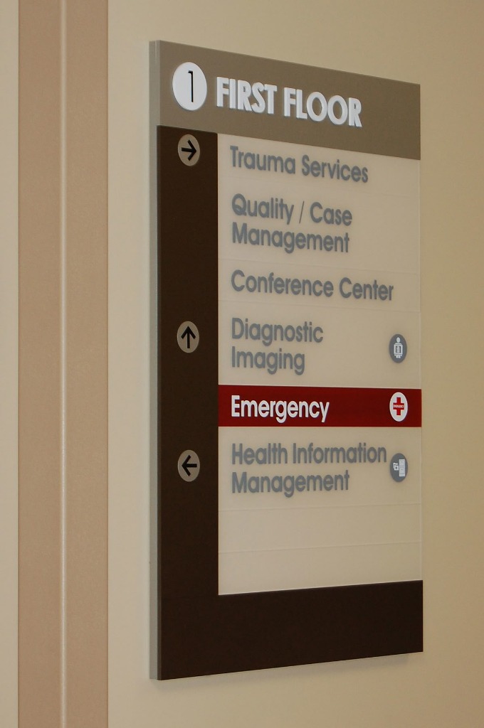 First floor directory board